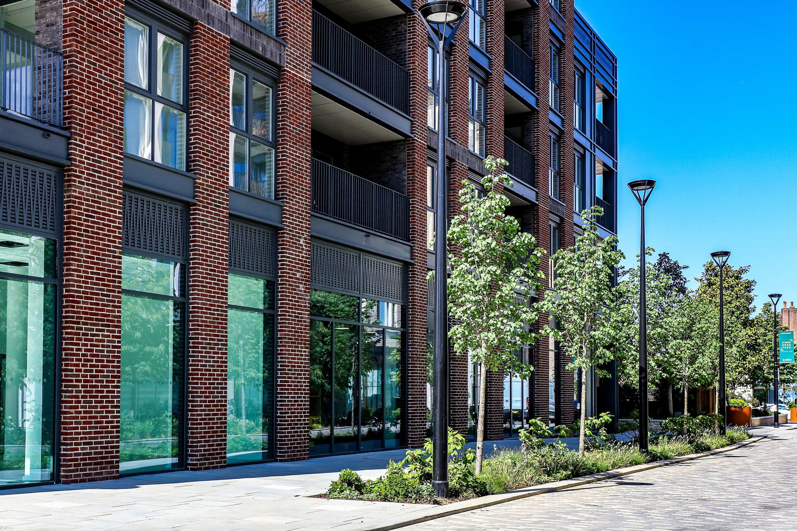 Trees and soft landscaping at King’s Road Park Phase 2